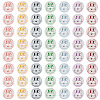 200Pcs 2-Hole Resin Buttons BUTT-TA0001-60A-2