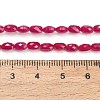 Lab Grown Red Corundum Beads Strands GG-CBAC488-01A-5