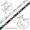 Biyun 10Pcs 10 Colors Eyeglasses Chains AJEW-BY0001-01-3