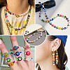 50Pcs 2 Colors Handmade Millefiori Lampwork Beads LAMP-TADJ0001-03D-6