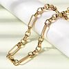 304 Stainless Steel Link Chain Bracelet & Necklace Jewelry Sets SJEW-L199-09G-2