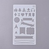 Plastic Drawing Stencil DIY-WH0155-22-1