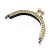 Iron Purse Frame Handle for Bag Sewing Craft Tailor Sewer FIND-T008-132AB-1