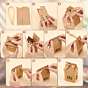 Hollow House Shaped Cardboard Paper Candy Boxes CON-WH0084-82A-5