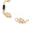 Handmade Brass Beaded Chains Bracelet Making AJEW-JB01150-27-2