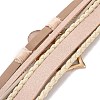Imitation Leather Multi-Starnd Bracelets BOHO-PW0001-039K-4