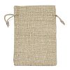 Christmas Printed Burlap Packing Pouches Drawstring Bags ABAG-Q053-02A-06-2