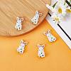 5Pcs Rack Plating Brass Micro Pave Cubic Zirconia Pendants ZIRC-SZ0004-55-3