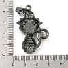 Alloy with Glass Rhinestone Pendants FIND-B033-01C-B-3