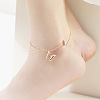 Titanium Steel Charm Anklets for Women WG18C2B-61-1