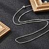 1.5mm Rack Plating Brass Wheat Chain Adjustable Slider Necklaces for Women Men MAK-L044-07P-3