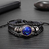 12 Constellations Cowhide Leather Multi-strand Braided Bracelets WG695F5-07-1