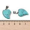 Synthetic Turquoise Pendants G-B127-11P-04-3