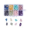 Natural Amethyst & Rutilated Quartz & Strawberry Quartz & Lapis Lazuli & Rose Quartz & Prehnite & Citrine Beads G-JP0001-21-1