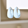 Acrylic C-Shape Stud Earrings FS-WG8BEC0-15-1