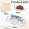 20Pcs Pine Wood Name Card Holder DJEW-GA0001-77B-2