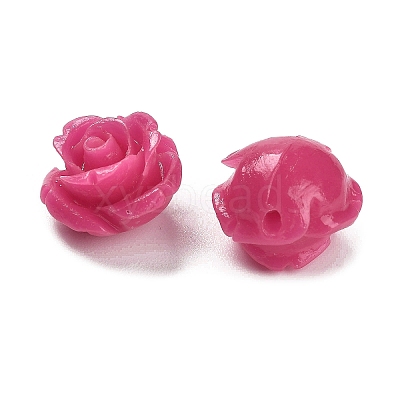 Synthetic Coral Carved Beads CORA-H003-01A-10-1