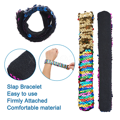 Mermaid Slap Bracelets BJEW-TA0003-01-1