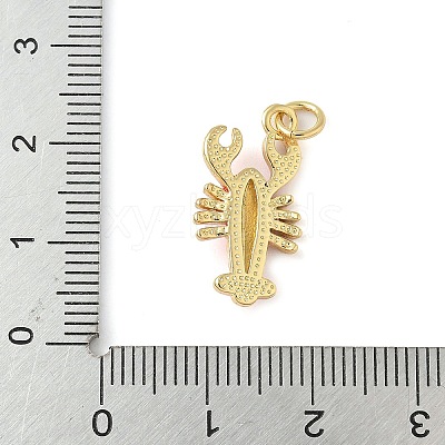 Brass Enamel Pendants X-KK-C110-22B-02G-1