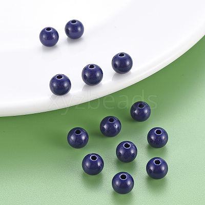 Opaque Acrylic Beads X-MACR-S370-C8mm-A19-1