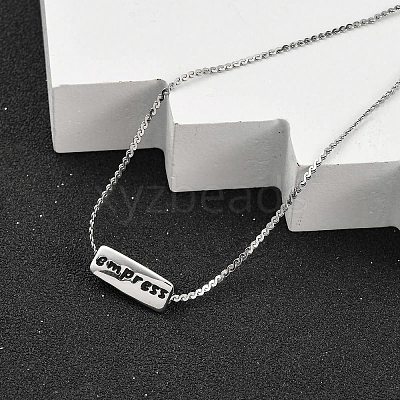 304 Stainless Steel Serpentine Chain Necklaces NJEW-K255-33P-1