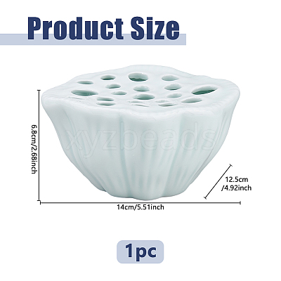 Porcelain Flower Arranger AJEW-WH0709-151B-1