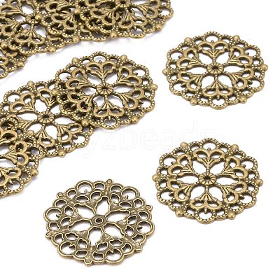 Tibetan Style Filigree Joiners Links TIBE-A11623-AB-FF-1
