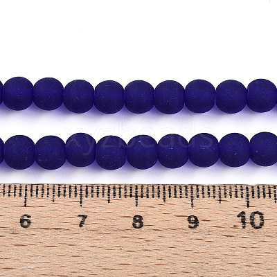 Transparent Glass Beads Strands X-GLAA-T032-T6mm-MD15-1