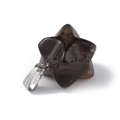 Natural Smoky Quartz Pendants G-C002-02I-1