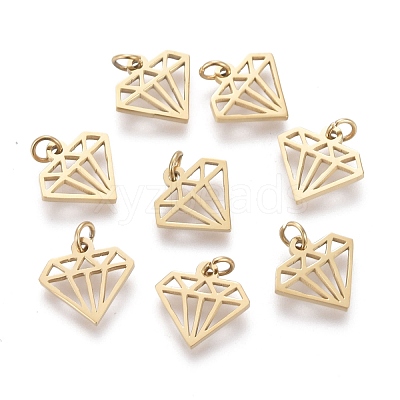 Ion Plating(IP) 304 Stainless Steel Charms STAS-H100-25G-1
