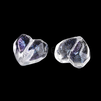 Baking Paint Transparent Glass Beads DGLA-N022-02I-1