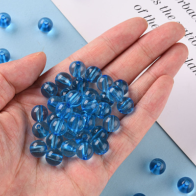 Transparent Acrylic Beads X-MACR-S370-A10mm-759-1