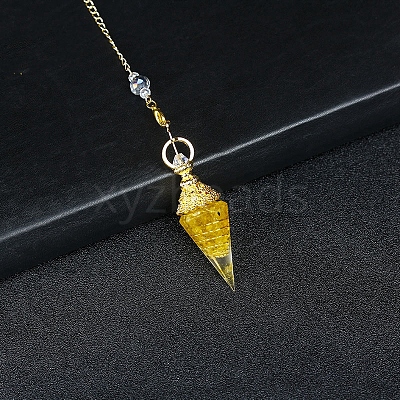 Resin Cone Dowsing Pendulums PW-WGC05D6-11-1