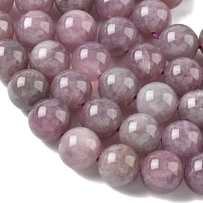 Natural Purple Madagascar Rose Quartz Beads Strands G-Z115-C02-12mm-1
