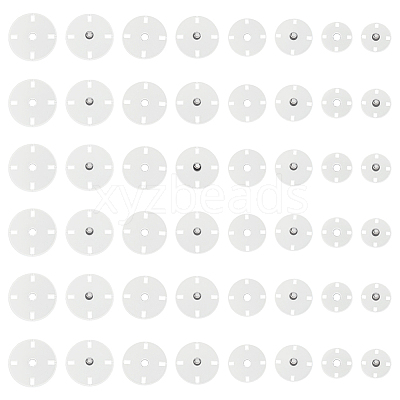 24 Pairs 4 Styles Zinc Alloy Snap Buttons FIND-FG0004-96P-1