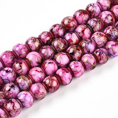 Baking Paint Glass Beads X1-DGLA-N003-6mm-B03-1