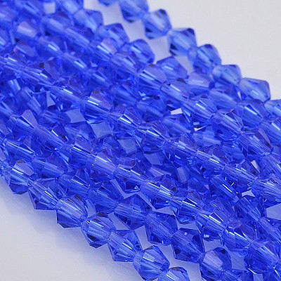 Faceted Bicone Glass Beads Strands LS-EGLA-P017-3mm-10-1