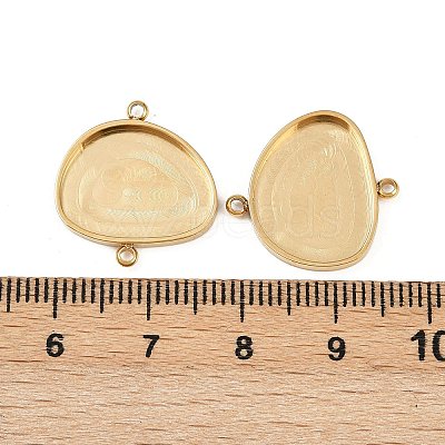 304 Stainless Steel Cabochon Connector Settings STAS-A194-04C-G-1