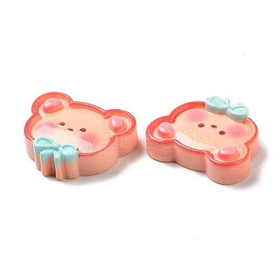 Cute Cartoon Animal Opaque Resin Cabochons RESI-C034-05A-1