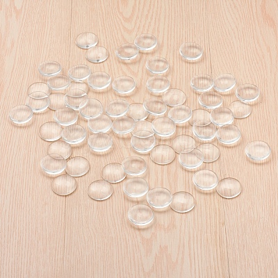200Pcs Transparent Glass Cabochons GGLA-YW0001-04-1