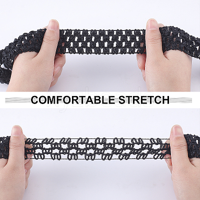 10m 2 Colors Elastic Polyester Baby Headbands OHAR-GF0001-05-1