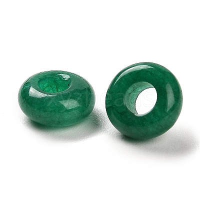 Natural Malaysia Jade Dyed European Beads G-R488-02D-1