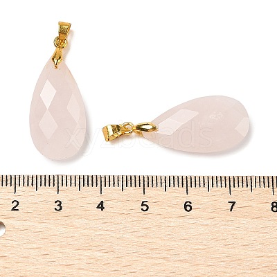 Natural Rose Quartz Pendants G-L614-D03-G02-1