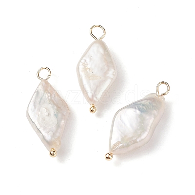 Natural Keshi Pearl Pendants PALLOY-JF01932-1