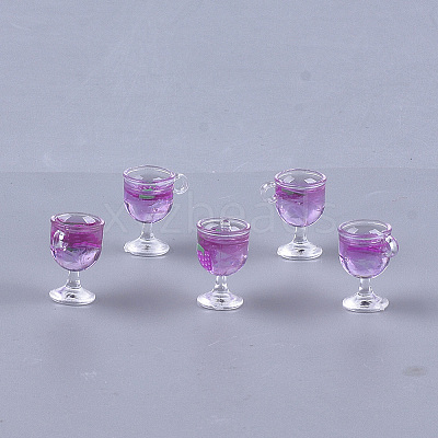 Resin Cup Pendants X-CRES-S359-11G-1