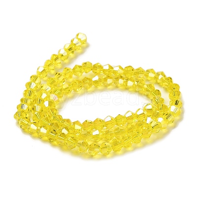 Transparent Electroplate Glass Beads Strands LS-GLAA-F029-2mm-A21-1