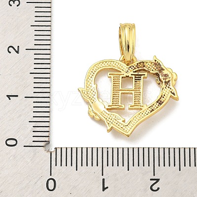Heart Brass Pendants KK-I714-04G-H-1