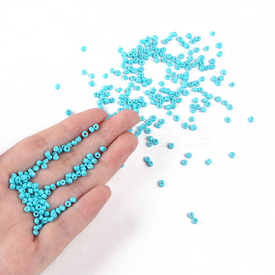 Baking Paint Glass Seed Beads SEED-S002-K10-1