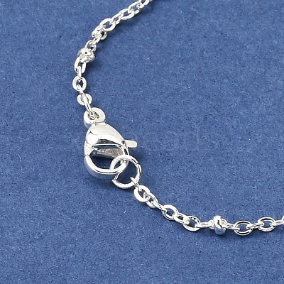 PVD Vacuum Plating 304 Stainless Steel Satellite Chain Necklaces MAK-L015-41S-1