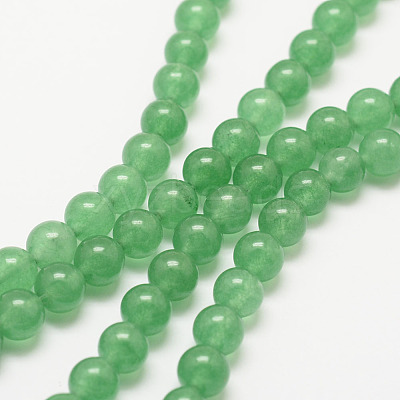 Natural Green Aventurine Bead Strands X-G-P281-01-8mm-1